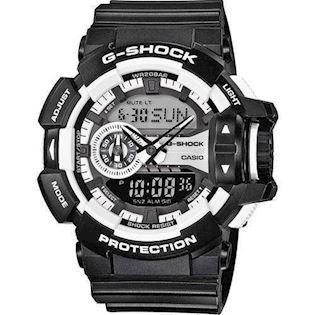 Sort G-Shock ur med frække hvide effelter